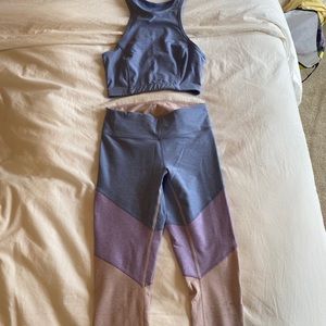 Outdoor Voices workout set, pastel colors, XS